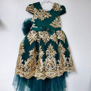 Green and Gold Dress